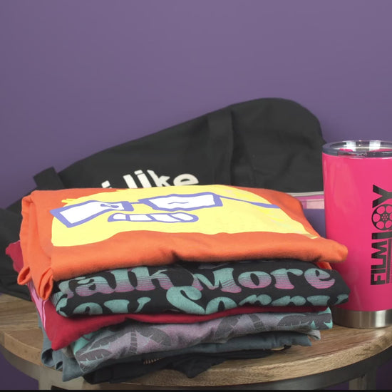 Video showing the bag can hold 6 t shirts, a water bottle, a large wallet, a large makeup bag, a Nintendo switch, keys and a phone.